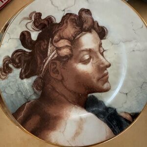 Fitz & Lloyd Michelangelo Decorative Plate set